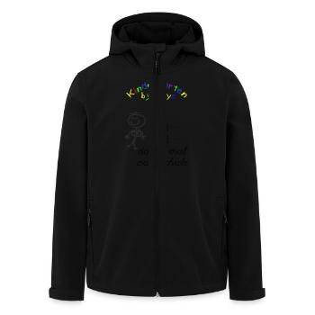 Einschulung - Recycelte Männer Softshell-Jacke von Stanley/Stella - Schwarz - Vorne - AI Model Male 185 light (185cm)