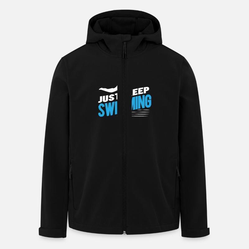 Swimmer - Men’s Recycled Softshell Jacket by Stanley/Stella - black