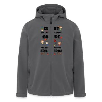 Erzierherinnen Shirt - Recycelte Männer Softshell-Jacke von Stanley/Stella - Schwarz - Vorne - AI Model Male 185 light (185cm)