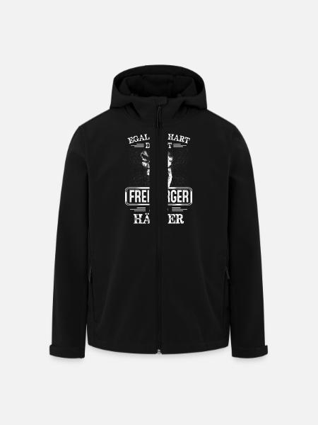 FREIBURGER - sind härter! - Recycelte Männer Softshell-Jacke von Stanley/Stella - Schwarz