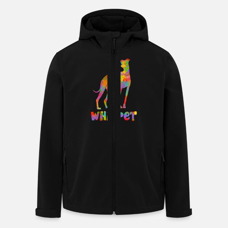 Whippet Multicolor 2 - Recycelte Männer Softshell-Jacke von Stanley/Stella - Schwarz