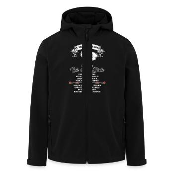 Ich liebe dich - Ehemann - Recycelte Männer Softshell-Jacke von Stanley/Stella - Schwarz - Vorne - AI Model Male 185 light (185cm)