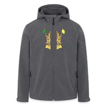 BLAZON SENEGAL - Recycelte Männer Softshell-Jacke von Stanley/Stella - Anthrazit - Vorne - AI Model Male 185 light (185cm)