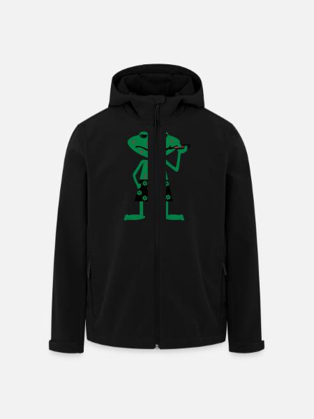 sick frog - Men’s Recycled Softshell Jacket by Stanley/Stella - black
