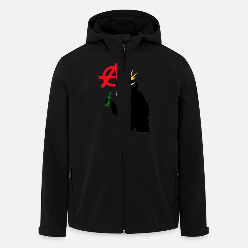 punk rock - Veste softshell homme en polyester recyclé Stanley/Stella - noir