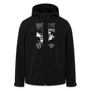 Wolf gang - Veste softshell homme en polyester recyclé Stanley/Stella - noir - Devant - AI Model Male 185 light (185cm)