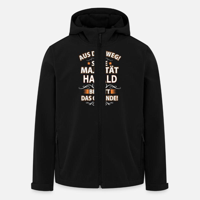 HARALD - Recycelte Männer Softshell-Jacke von Stanley/Stella - Schwarz