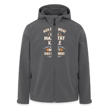 KALLE - Recycelte Männer Softshell-Jacke von Stanley/Stella - Anthrazit - Vorne - AI Model Male 185 light (185cm)