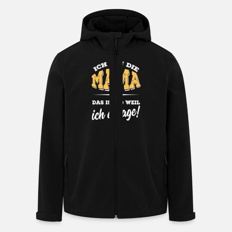 Mama - weil ich es so sage - Recycelte Männer Softshell-Jacke von Stanley/Stella - Schwarz