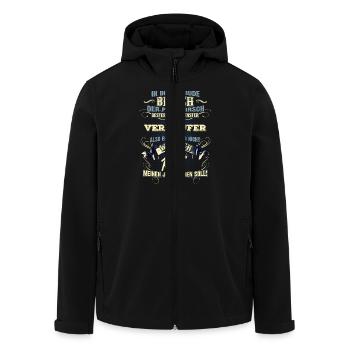 Edles Berufe-Shirt für den Verkäufer - Recycelte Männer Softshell-Jacke von Stanley/Stella - Schwarz - Vorne - AI Model Male 185 light (185cm)