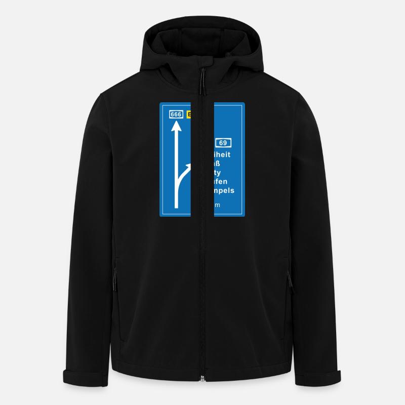Autobahn - JGA-Shirt - Recycelte Männer Softshell-Jacke von Stanley/Stella - Schwarz