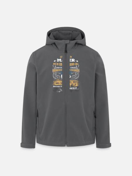 Edles Berufe-Shirt für den Maler - Recycelte Männer Softshell-Jacke von Stanley/Stella - Schwarz