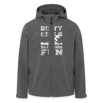 Dirty Girls have more fun - Running Tee - Recycelte Männer Softshell-Jacke von Stanley/Stella - Anthrazit - Vorne - AI Model Male 185 light (185cm)