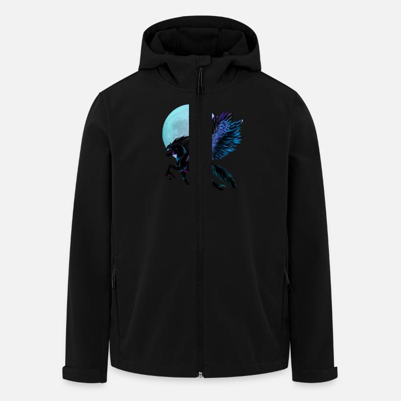 Black Pegasus - Men’s Recycled Softshell Jacket by Stanley/Stella - black