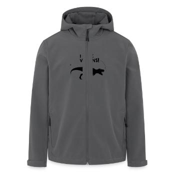 Ich liebe Veganer - Recycelte Männer Softshell-Jacke von Stanley/Stella - Schwarz - Vorne - AI Model Male 185 light (185cm)