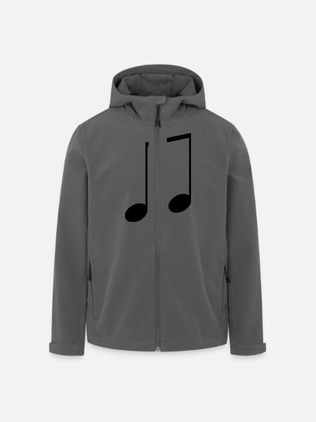 Note - Men’s Recycled Softshell Jacket by Stanley/Stella - black