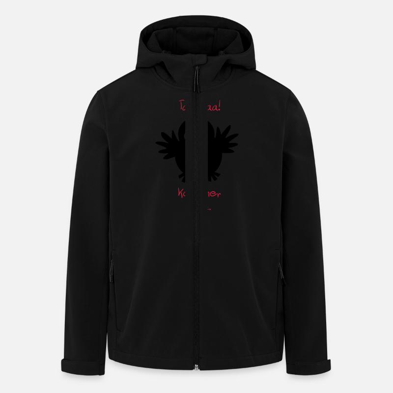 Eine Eule // Komischer Kauz. - Recycelte Männer Softshell-Jacke von Stanley/Stella - Schwarz