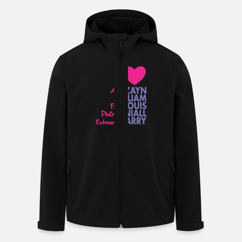 I Heart 1D - Men’s Recycled Softshell Jacket by Stanley/Stella - black