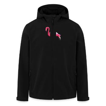 Pink Flamingo - Veste softshell homme en polyester recyclé Stanley/Stella - noir - Devant - AI Model Male 185 light (185cm)