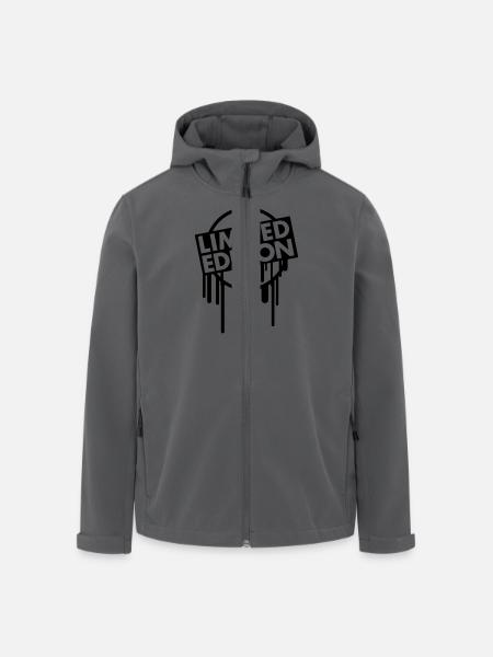 limited_edition_graffiti_stamp - Veste softshell homme en polyester recyclé Stanley/Stella - noir