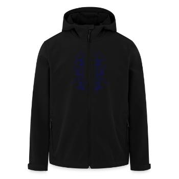 born_by_the_sea - Recycelte Männer Softshell-Jacke von Stanley/Stella - Schwarz - Vorne - AI Model Male 185 light (185cm)