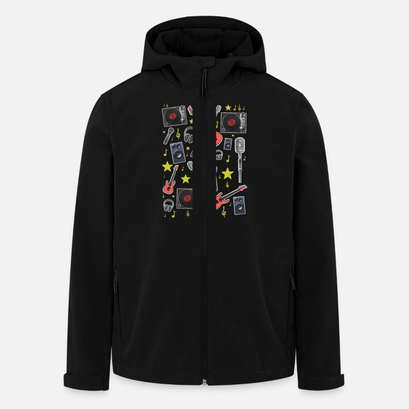 MUSIK - Recycelte Männer Softshell-Jacke von Stanley/Stella - Schwarz