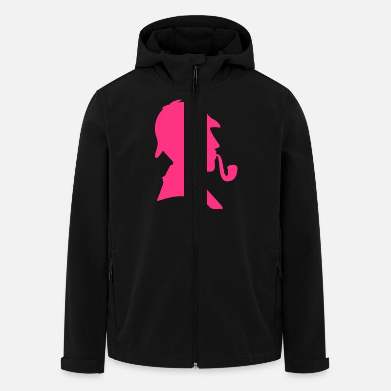Sherlock - Veste softshell homme en polyester recyclé Stanley/Stella - noir