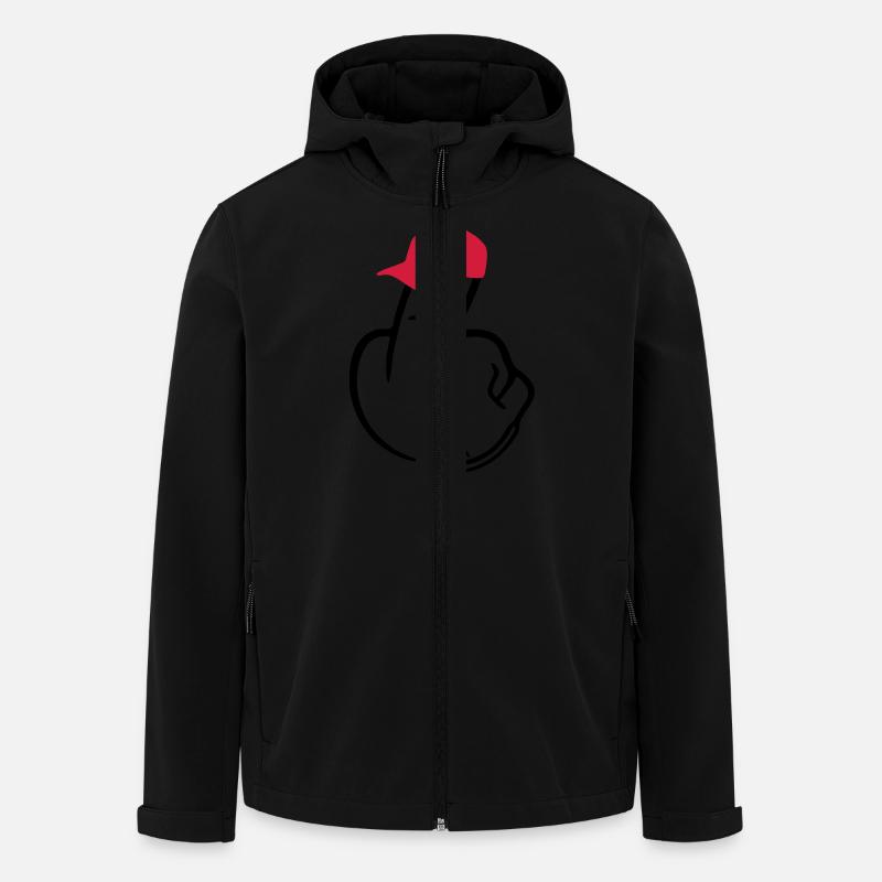 majeur - Veste softshell homme en polyester recyclé Stanley/Stella - noir