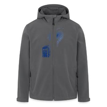 TARDIS: Time and Relative Dimension in Space - Men’s Recycled Softshell Jacket by Stanley/Stella - black - Front - AI Model Male 185 light (185cm)