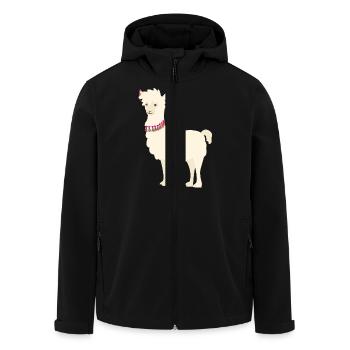 Lama - Recycelte Männer Softshell-Jacke von Stanley/Stella - Schwarz - Vorne - AI Model Male 185 light (185cm)