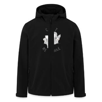chat me saoule - Veste softshell homme en polyester recyclé Stanley/Stella - noir - Devant - AI Model Male 185 light (185cm)