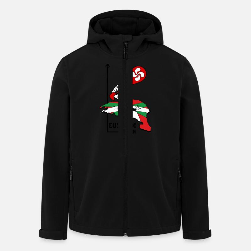 Euskadi-Team 05 - Recycelte Männer Softshell-Jacke von Stanley/Stella - Schwarz