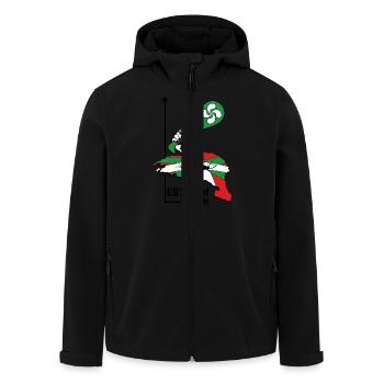 Euskadi-Team 06 - Recycelte Männer Softshell-Jacke von Stanley/Stella - Schwarz - Vorne - AI Model Male 185 light (185cm)