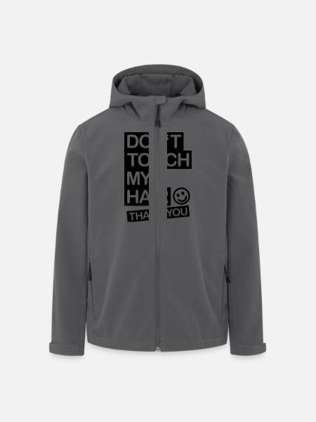 dont_touch_my_hair_1_f1 - Men’s Recycled Softshell Jacket by Stanley/Stella - black