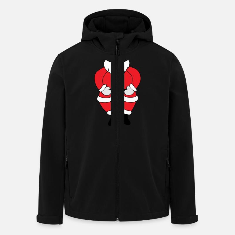 Père Noël - Veste softshell homme en polyester recyclé Stanley/Stella - noir