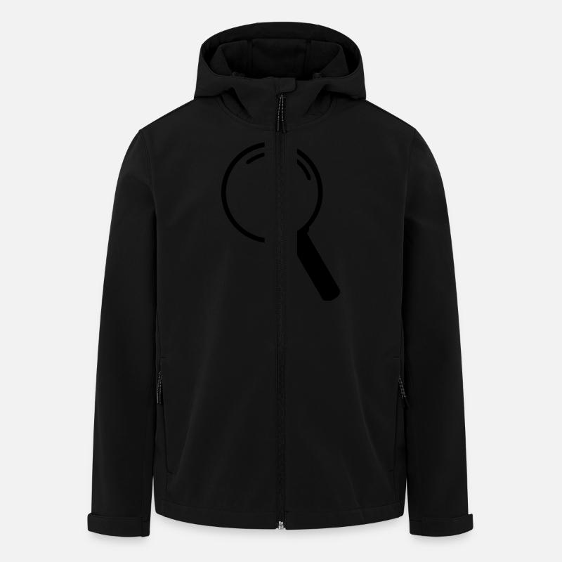 lupe_pe1 - Recycelte Männer Softshell-Jacke von Stanley/Stella - Schwarz