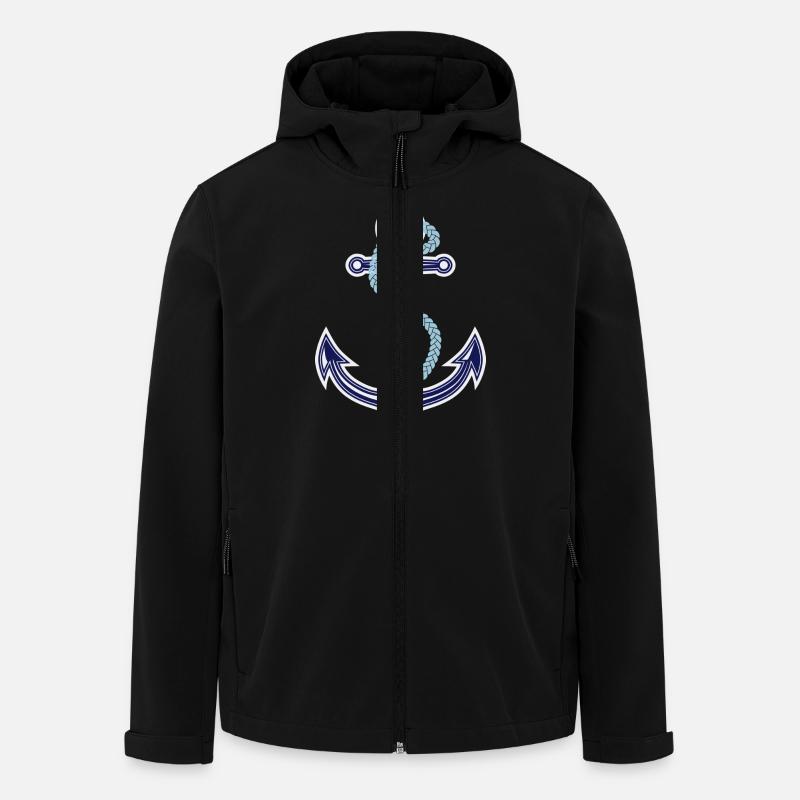 Anker - Recycelte Männer Softshell-Jacke von Stanley/Stella - Schwarz