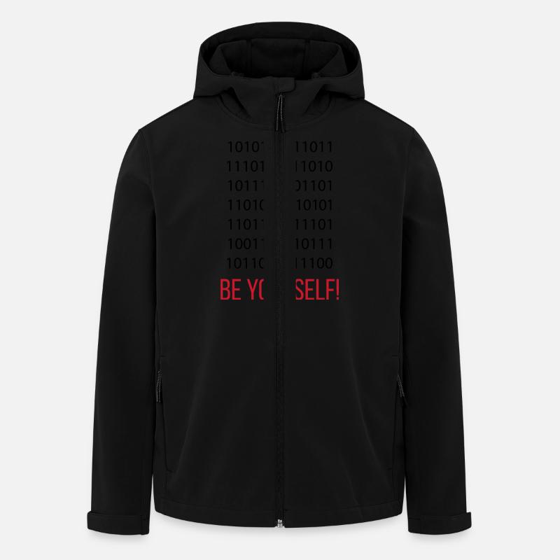 2 Be Yourself! - Recycelte Männer Softshell-Jacke von Stanley/Stella - Schwarz