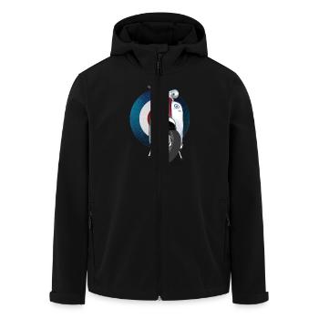 Mod Scooter T-Shirt - Men’s Recycled Softshell Jacket by Stanley/Stella - black - Front - AI Model Male 185 light (185cm)