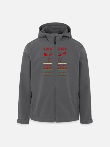 Daddy Ugly Christmas Sweater Xmas - Men’s Recycled Softshell Jacket by Stanley/Stella - black