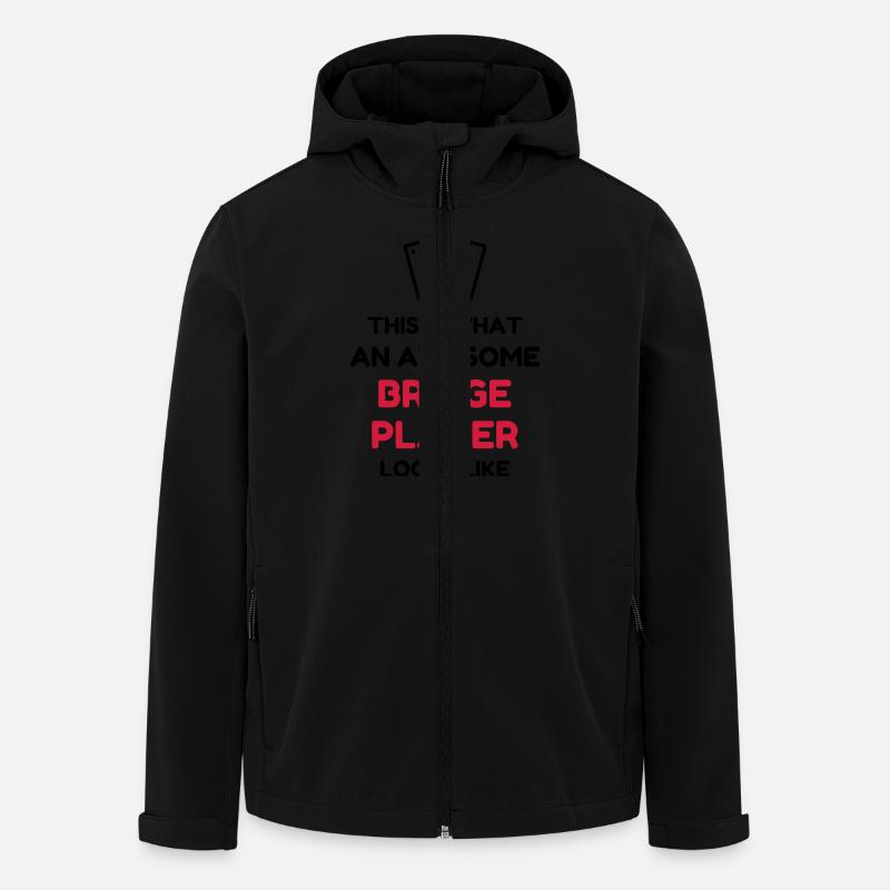 bridge_lms36 - Men’s Recycled Softshell Jacket by Stanley/Stella - black