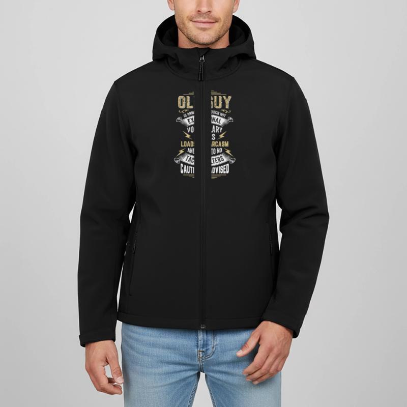 This Old Guy Is Armed With A Quick Wit Men’s Recycled Softshell Jacket by Stanley/Stella