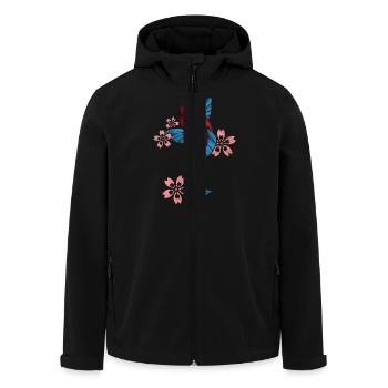 Carpe koi - Veste softshell homme en polyester recyclé Stanley/Stella - noir - Devant - AI Model Male 185 light (185cm)