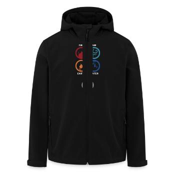 Bong Mathematics - Men’s Recycled Softshell Jacket by Stanley/Stella - black - Front - AI Model Male 185 light (185cm)