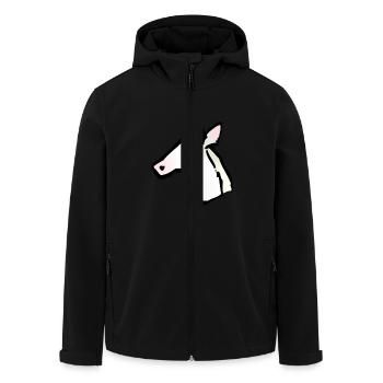 unicorn icon - Veste softshell homme en polyester recyclé Stanley/Stella - noir - Devant - AI Model Male 185 light (185cm)