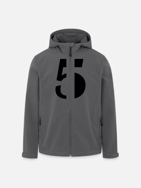 5 - Recycelte Männer Softshell-Jacke von Stanley/Stella - Schwarz