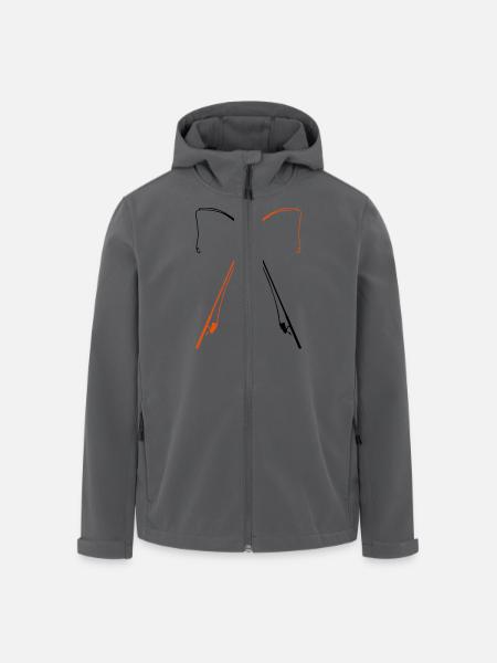 angel fishing - Recycelte Männer Softshell-Jacke von Stanley/Stella - Schwarz