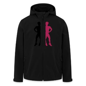 muscle woman fitness - Recycelte Männer Softshell-Jacke von Stanley/Stella - Schwarz - Vorne - AI Model Male 185 light (185cm)