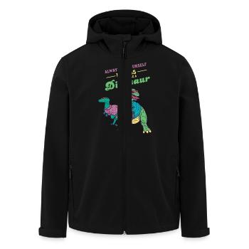 Always Be Yourself Unless You Can Be A Dinosaur - Recycelte Männer Softshell-Jacke von Stanley/Stella - Schwarz - Vorne - AI Model Male 185 light (185cm)