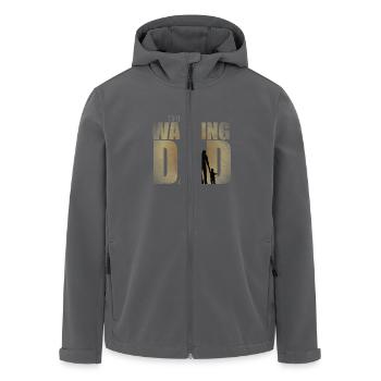 The Walking Dad Geschenk für werdende Papas - Recycelte Männer Softshell-Jacke von Stanley/Stella - Schwarz - Vorne - AI Model Male 185 light (185cm)